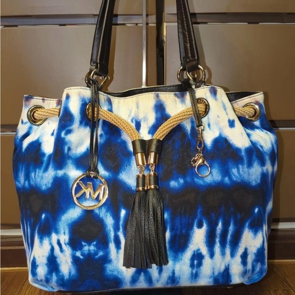 Michael Kors Handbags - Michael Kors Blue Tie-Dye Tote